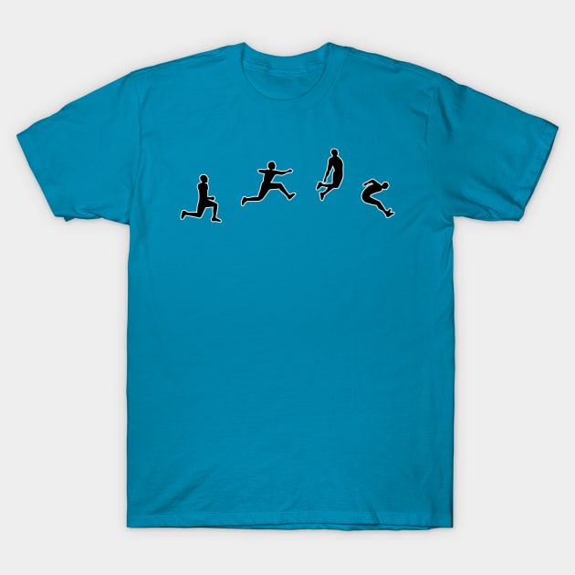 long jump T-Shirt by Huggy Mauve